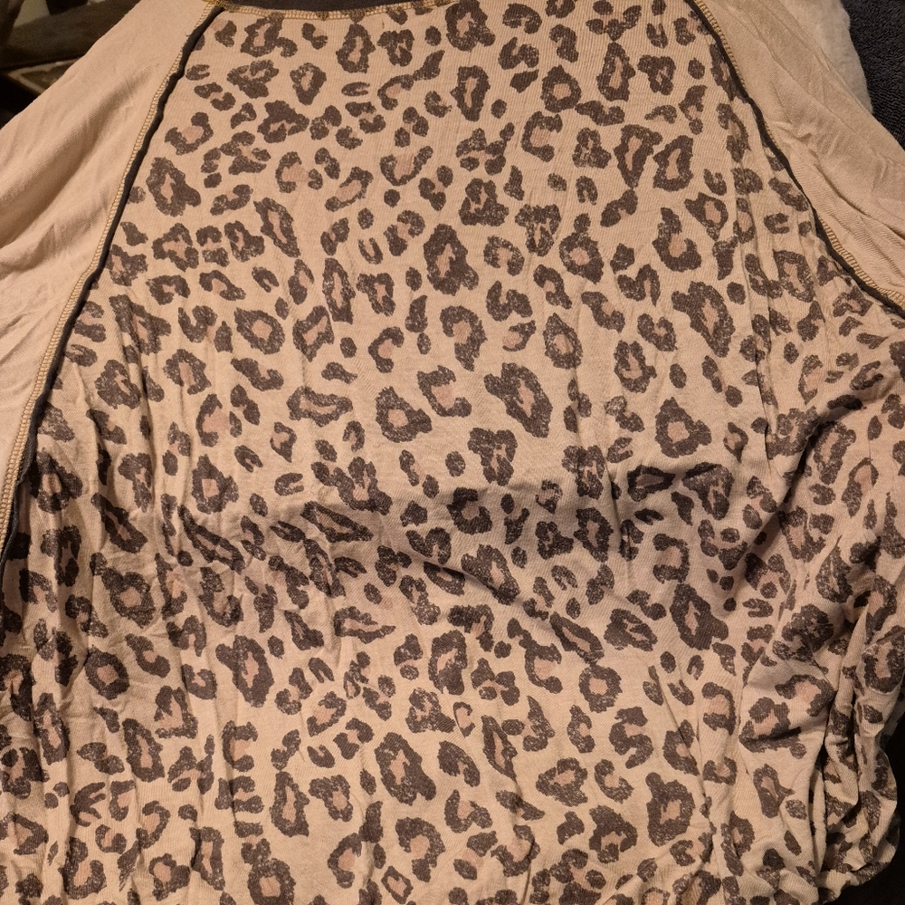 Maurices Tan Leopard Print Blouse